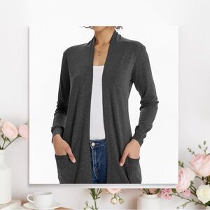 Grace Karin Women’s Gray Sweater Cardigan NWT